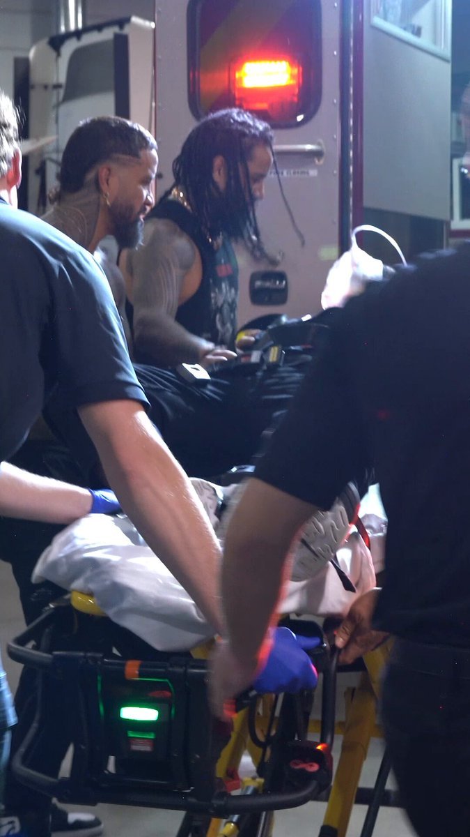 Jacob Fatu got taken away in an ambulance after the incident on WWE RAW!! #WWE…